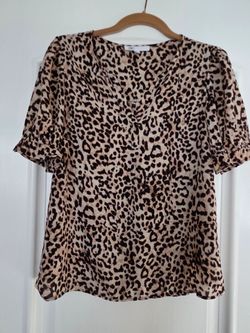 Animal print blouse Nordstrom Rack small