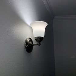 1-Light Brushed Nickel-Indoor Wall Fixture