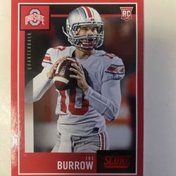 Joe Burrow Score 2020 Ohio State Rookie Card Red