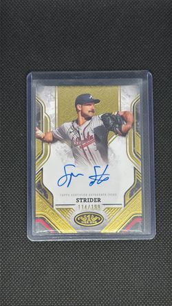 2025 Topps Tier One - Prime Performers Autographs Spencer Strider #PPA-SS /199