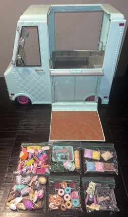 Our Generation OG GIRL Blue Sweet Stop Ice Cream/Food Truck
