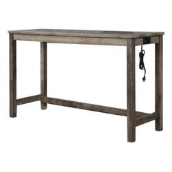 Kendra 60” Antique Natural Oak Bar Table 