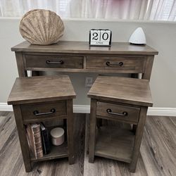 Sofa and 2 end table