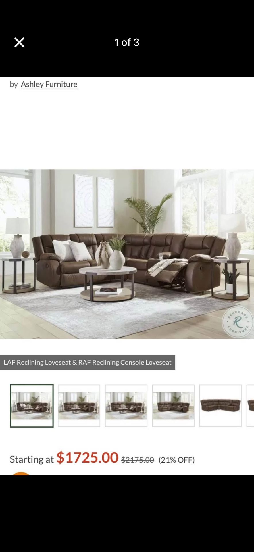 Reclining Sectional Couch