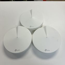 TP-Link Deco M9 Plus  AC2200 Smart Home Mesh 3-Pack WiFi System White Tested