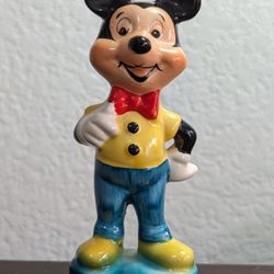 Mickey Mouse Ceramic Statue Vintage 