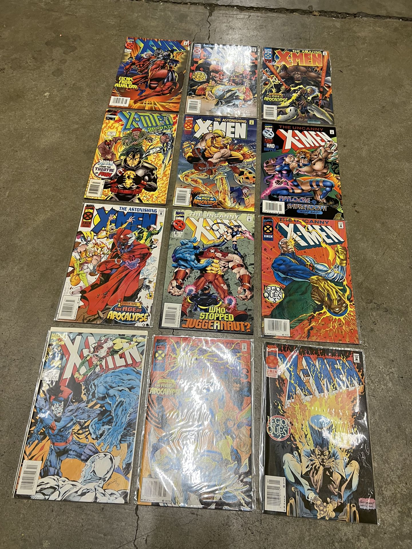 X-Men NEWSSTAND Comic Book Lot