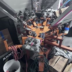 6 Color Screen Printing Press