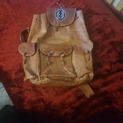 Hand Made Leather Backpak