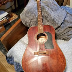 1992 George Washburn Acoustic Electric Guitar D10M Mahogany