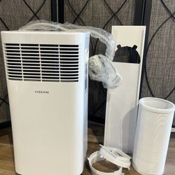 5,000 BTU 115-Volt Portable Air Conditioner for 170 sq. ft. Rooms Dehumidifies and Remote in White