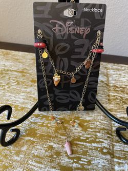 Disney Mickey and Minnie Mouse Ice Cream and Treats Charm Necklace