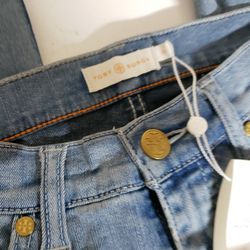 Tori Burch Jeans New  - Blue slate wash - siz e 24