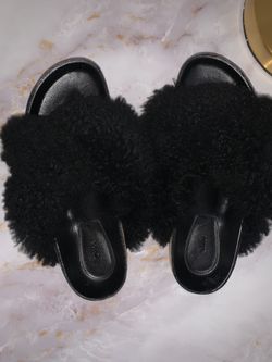 Chloe faux fur Shearling slides