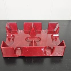 Vintage Nu-Dell Plastic No. 30 Double Card Deck tray Holder 