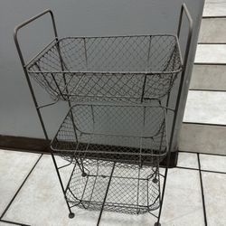 Small Metal 3 Tier Basket $5 