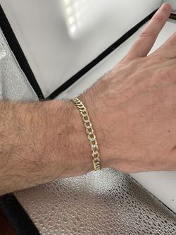 Gold Bracelet Diamond cut