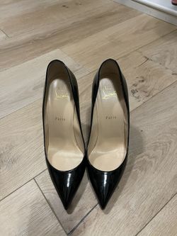 Christian Louboutin Black Pigalle Follies Size 40 Used 3 Times