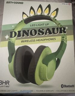 Dinosaur Light Up Headphones