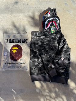 BAPE A Bathing Ape Shark Full-Zip Hoodie SMALL