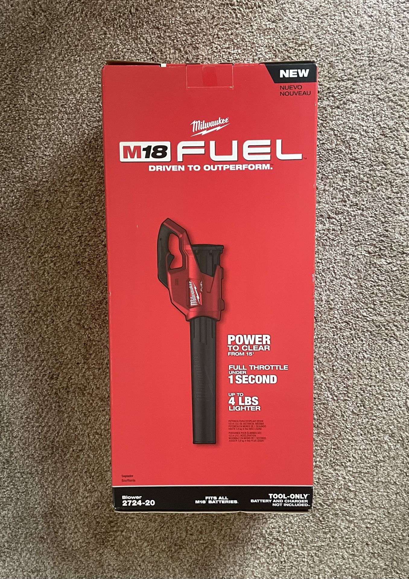 Milwaukee 2724-20 M18 Battery Blower (Bare Tool, No Battery)