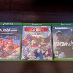 XBOX ONE / RAINBOW SIX SIEGE / TRANSFORMERS DEVASTATION / GI JOE 