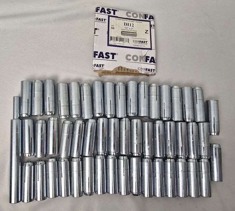 CONFAST Inside/Screw 1/2"-13 Diameter Drop-in Anchor Zinc Plated w/ Setting Tool