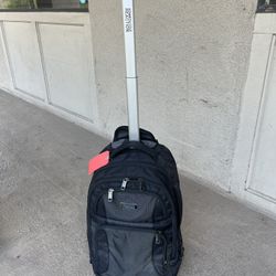 Luggage - Black Kenneth Cole Reaction Rolling Backpack / Carry-on