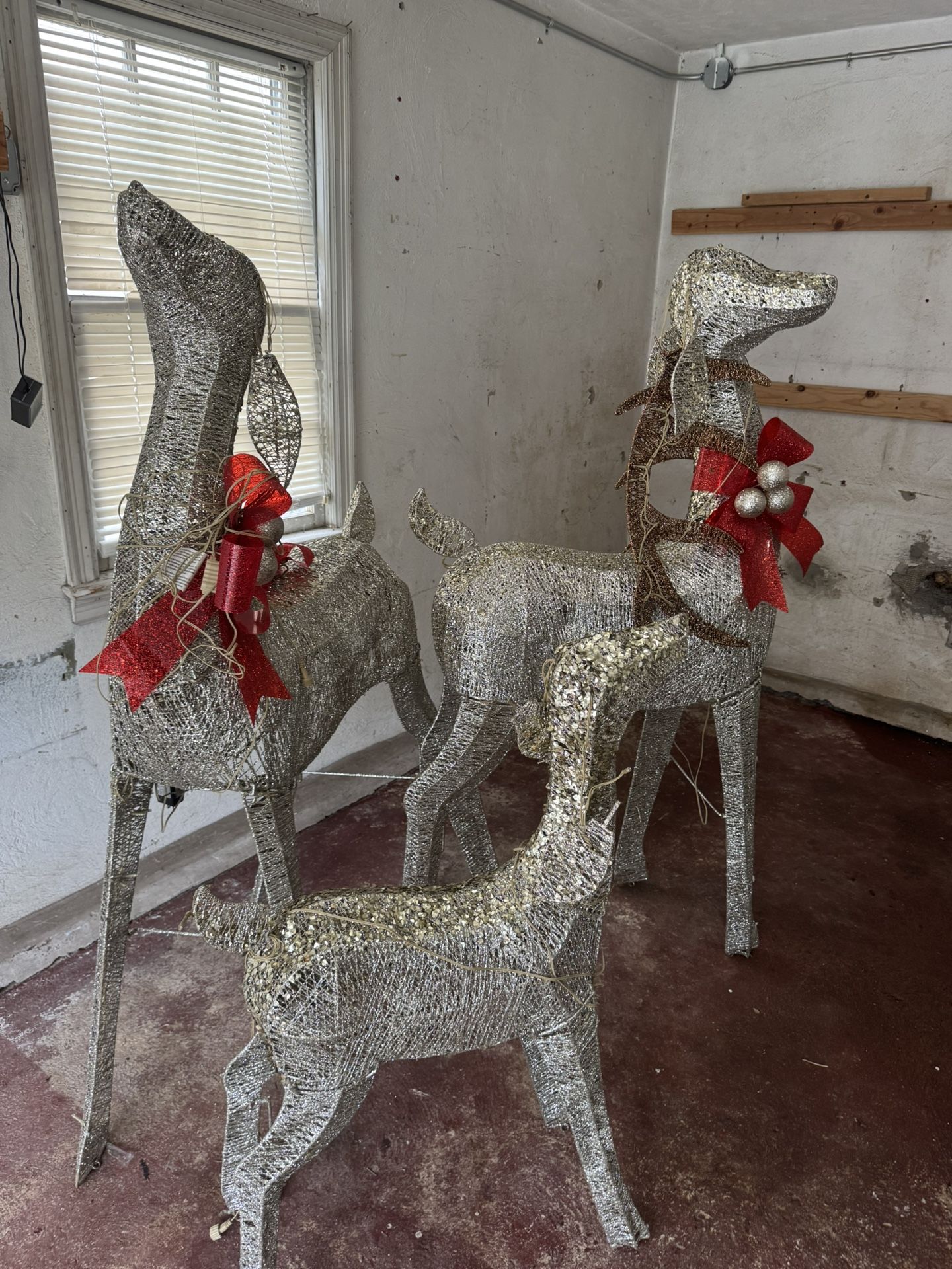 Set Of Christmas Deer