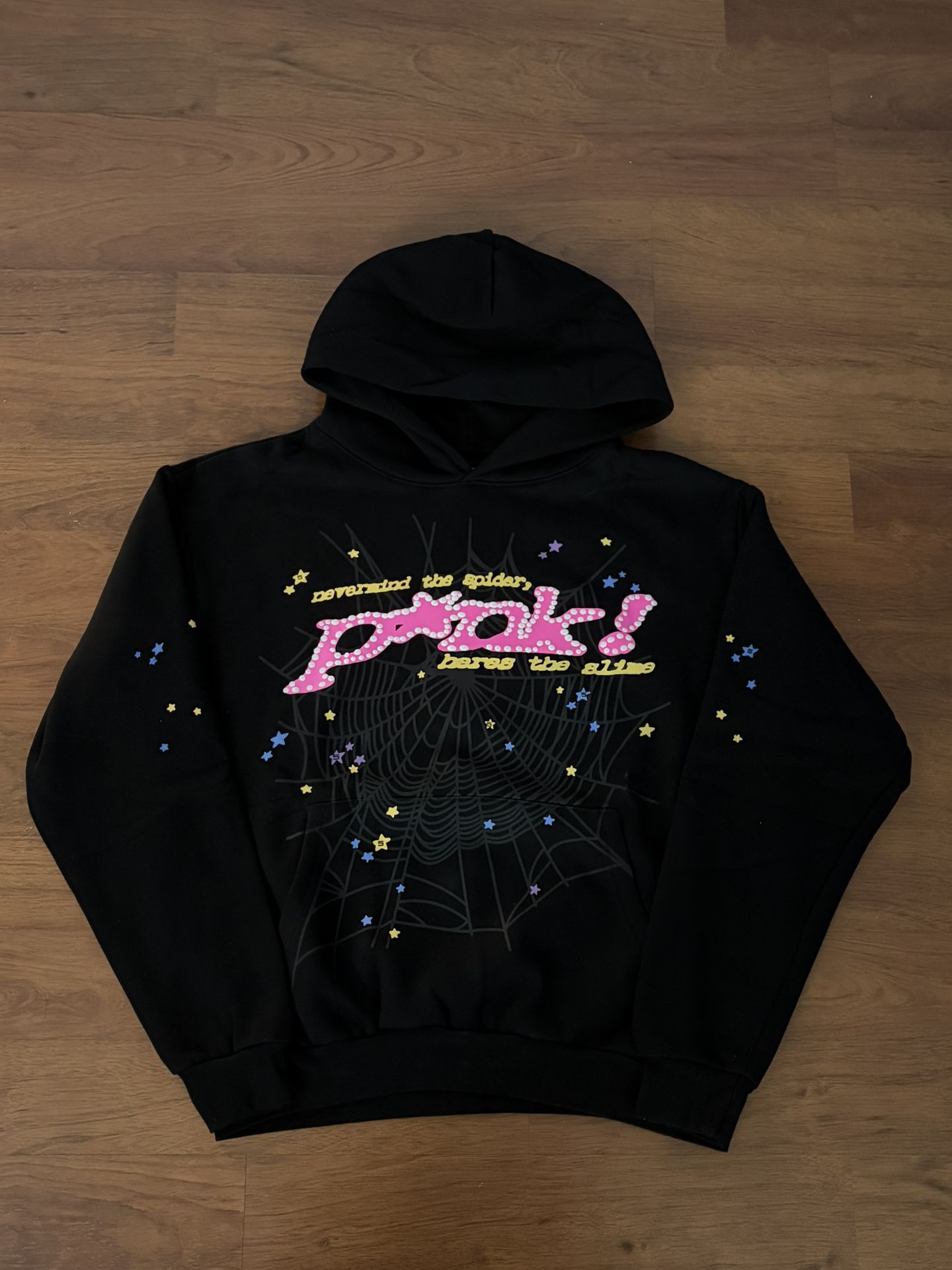 Sp5der P*NK Black Hoodie