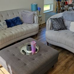 Couch And Ottoman Set 
