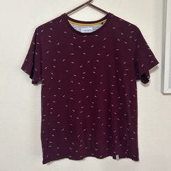 Denim & Flower Maroon Patterned Tee