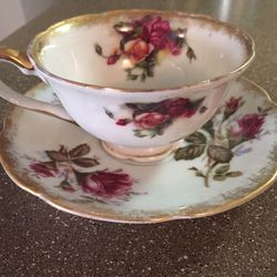 Vintage Bone China Teacup & Saucer 