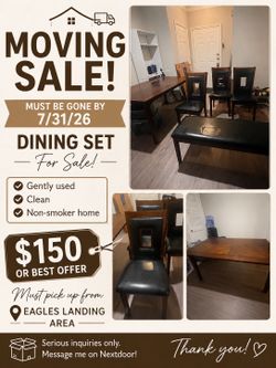 Brown/black Dining Set