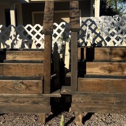Handmade Staircase Planter Boxes