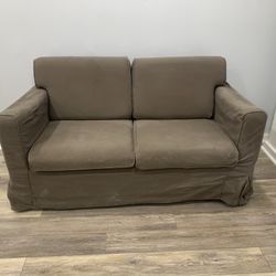 Brown 2 Seater Sofa (Free Delivery)