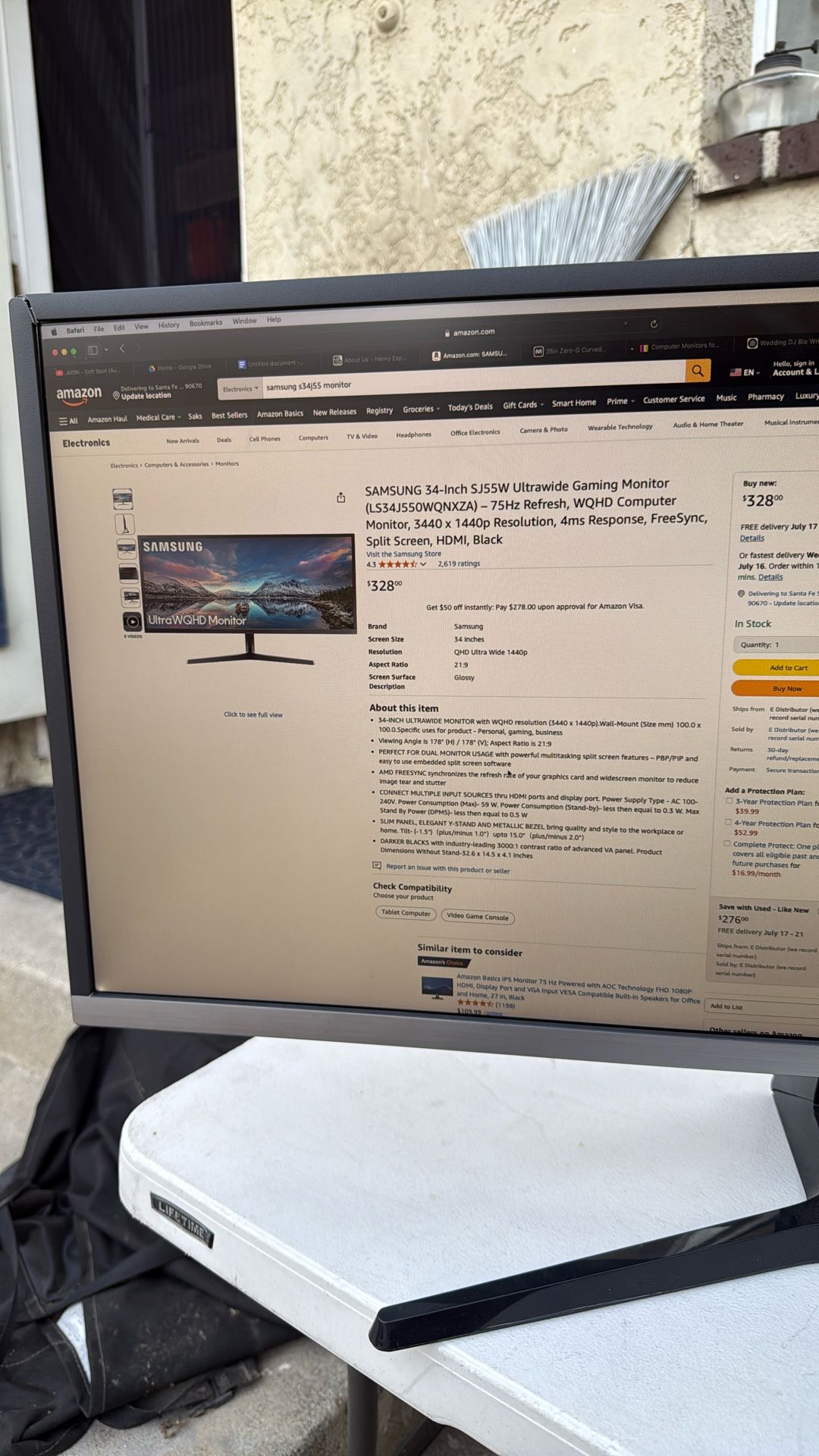 Samsung 34 Inch Ultrawide Monitor