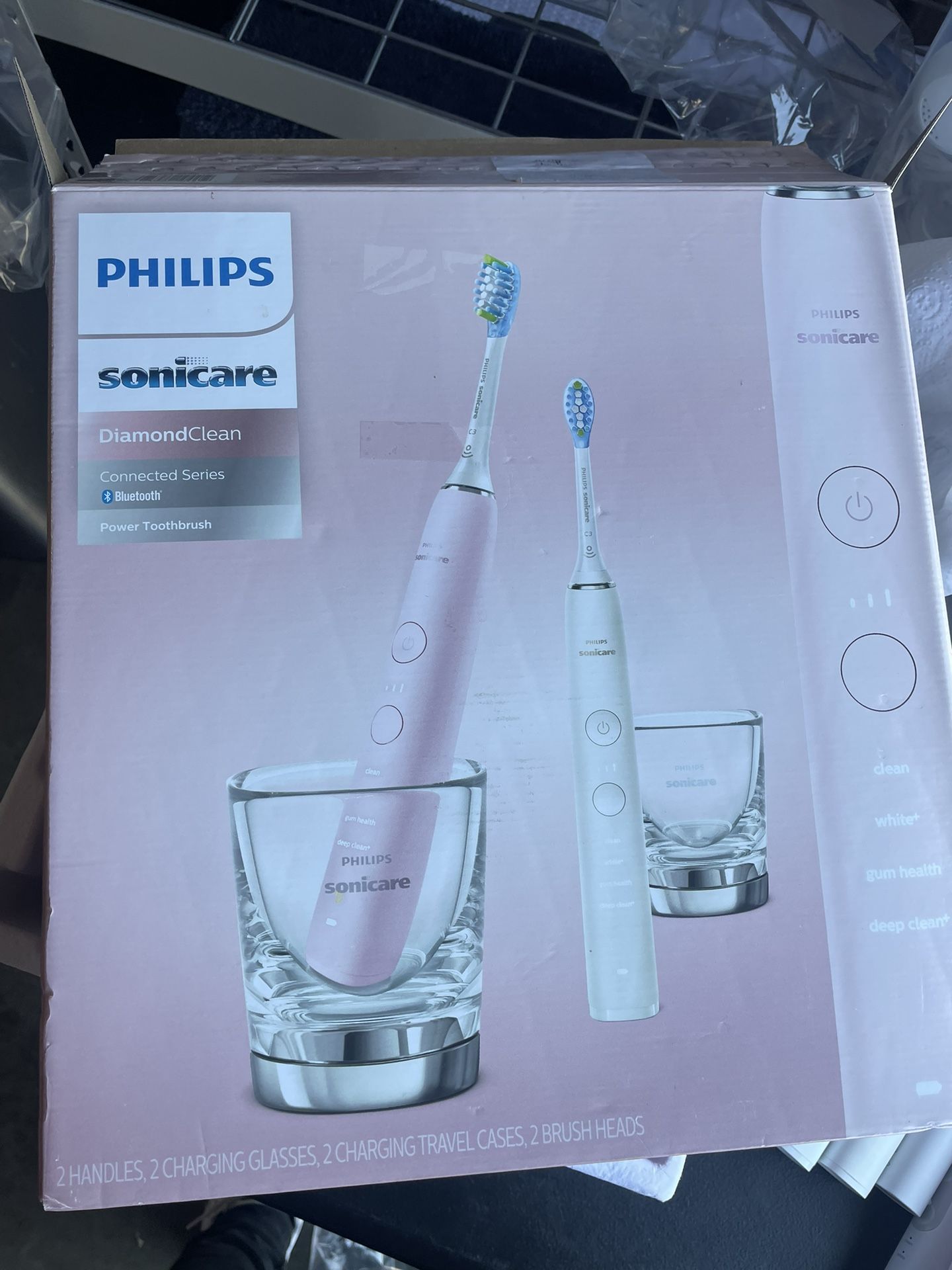 Philips Sonicare Diamondclean Connected Rechargeable Toothbrush 2 Pack