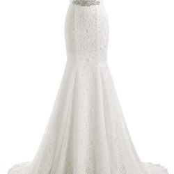 NEW Women's Lace Mermaid Bridal Wedding Dress  Every size available