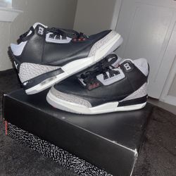 Air jordan 3s retro black cement 