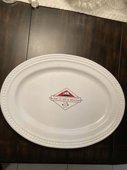 LARGE CERAMIC SERVING PLATTER