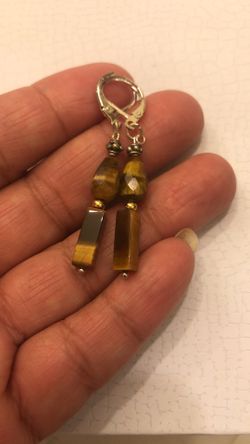 Tiger eye earrings