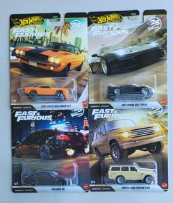 Hot Wheels Premium Fast & Furious Set of 4 $35