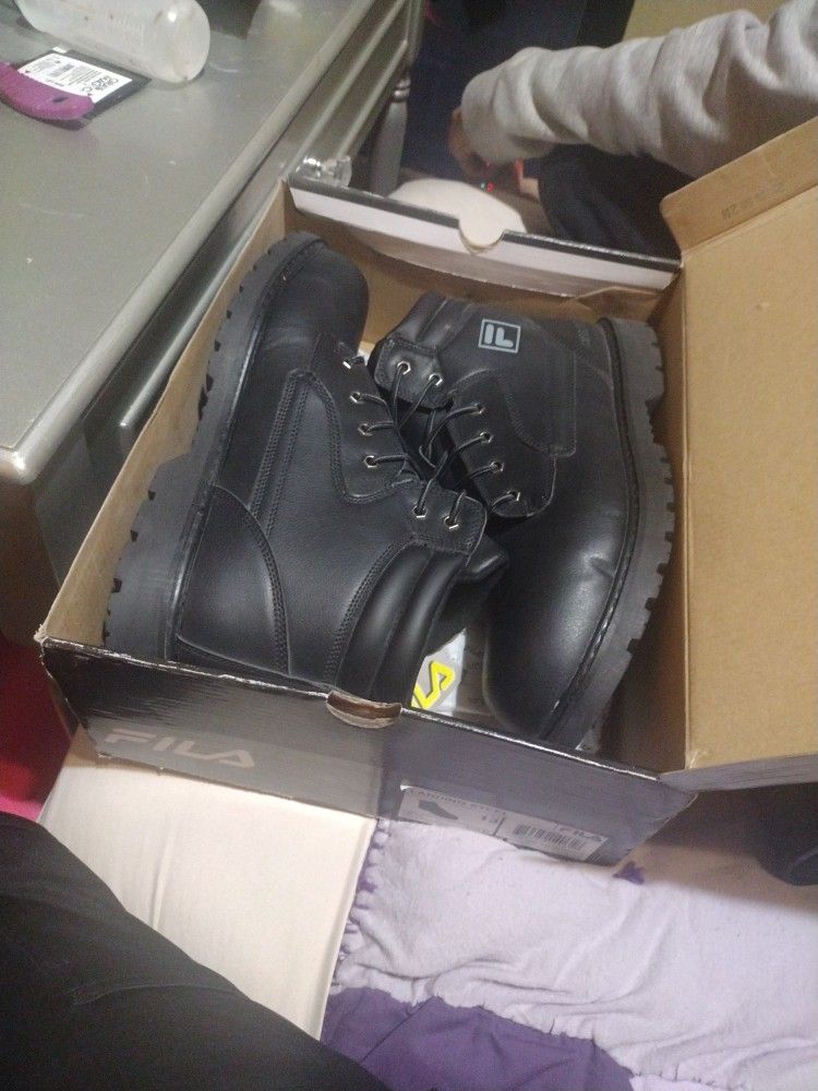 Steel Toe Fila Work Boots Size 13