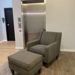 England Furniture-Accent Chair & Ottoman 