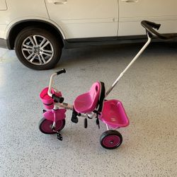 Girls Training And Steer Bike