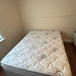 Queen Metal Bed Frame With Mattress