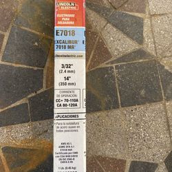 Lincoln Electric E7018 Excalibur MR Electrods 