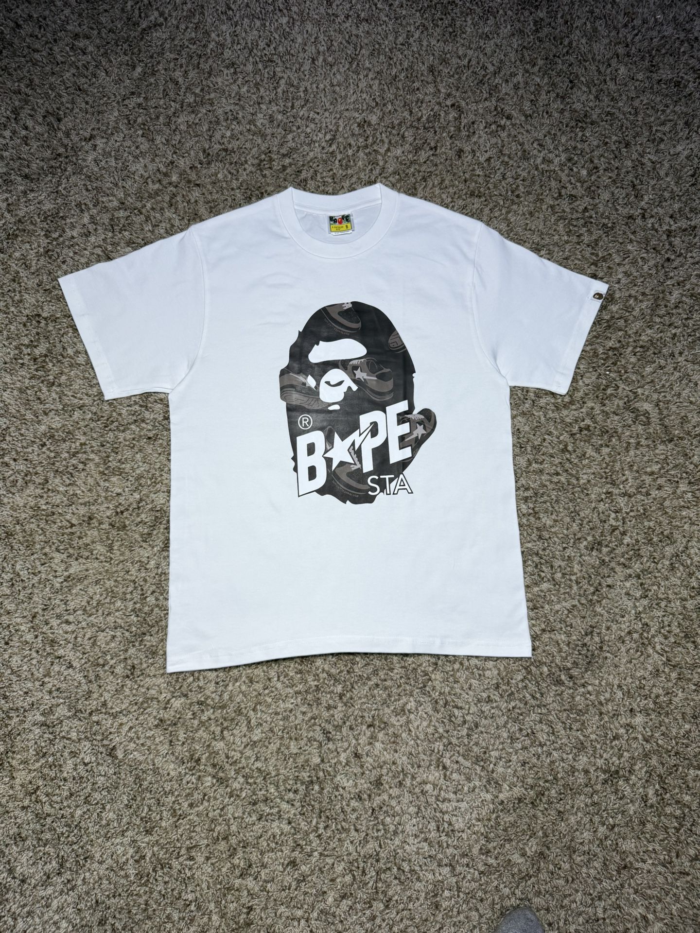 White Bape Sta Tee