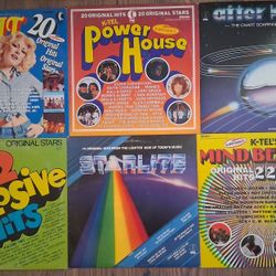 Lot of 6 K-Tel Vinyl LP Rcds  Top Hits From 1(contact info removed)~ VG-VG+ condition. 